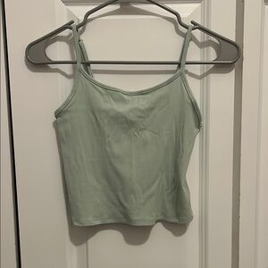 AE Mint Green Ribbed Camisole Top